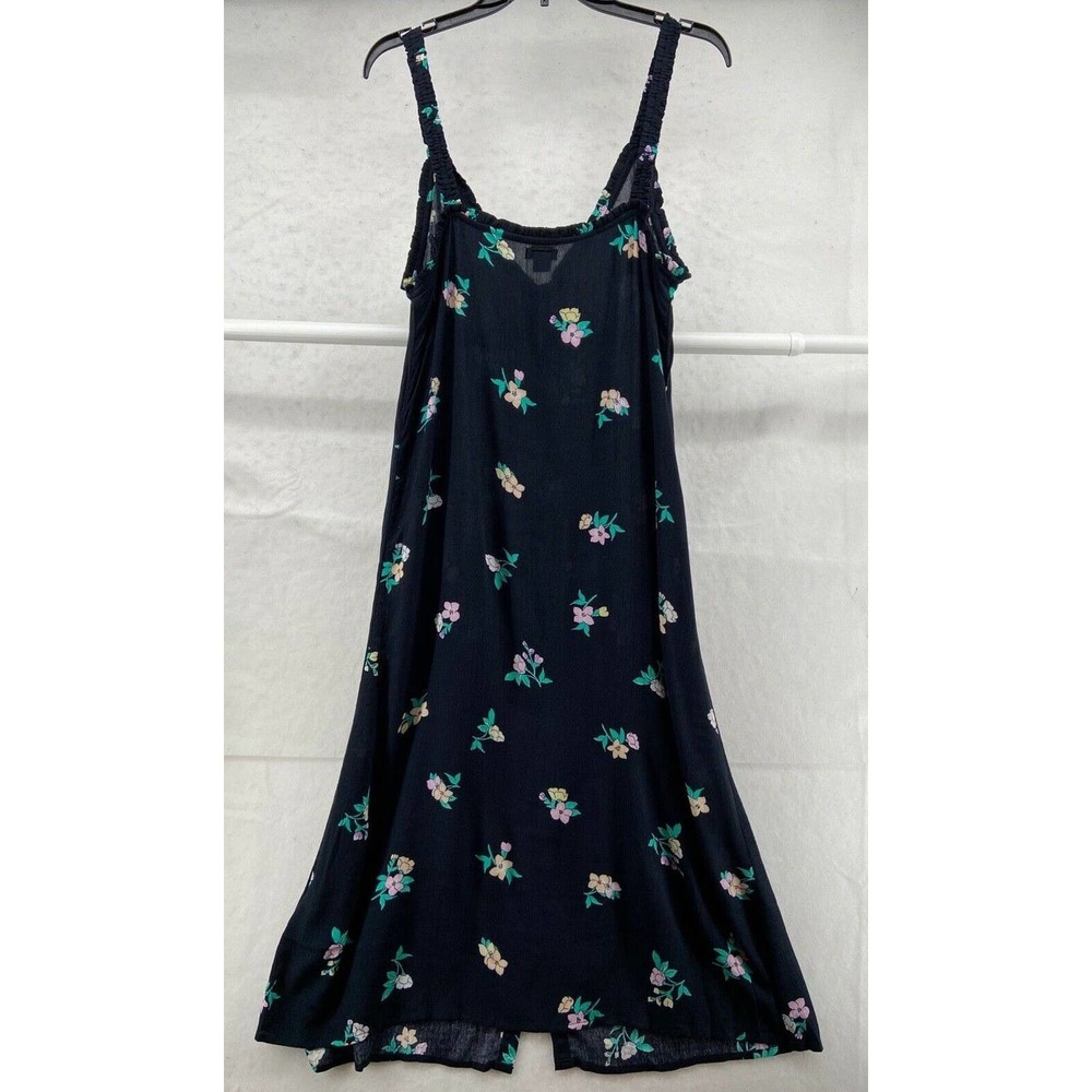 BILLABONG Dress Womens X-Small Blue Sweet Edges Floral Boho Midi NWOT $66